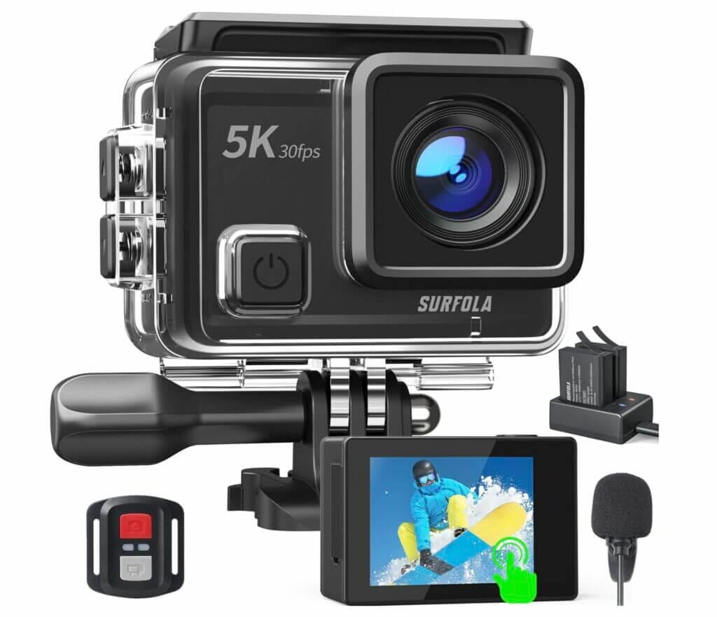 Surfola 5K Action Cam – 50% Rabatt