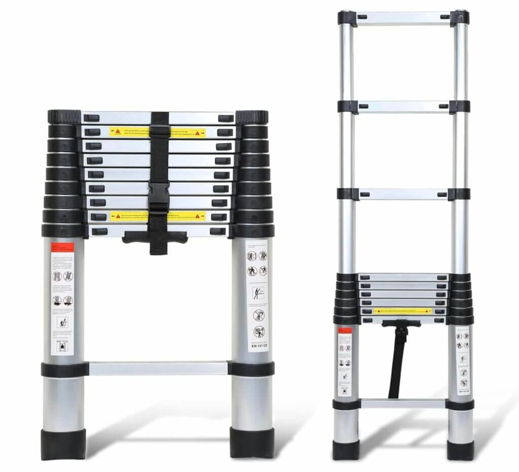 Ansobea Teleskopleiter (3,2 m) – 30% Rabatt