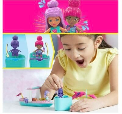 Barbie Color Reveal Delfinabenteuer Bauset: Über 10 Überraschungen für stundenlangen Spielspaß! Ideal für Kinder.