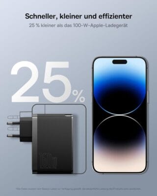 Baseus USB C Ladegerät mit viel Power 