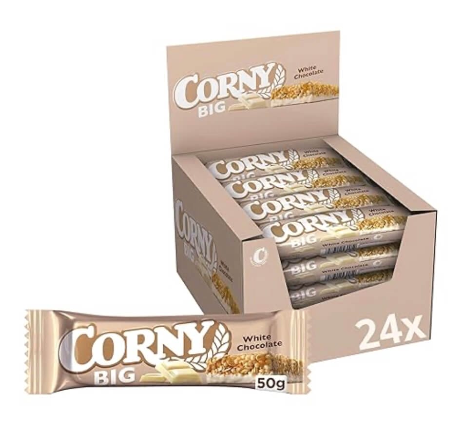 Müsliriegel Corny BIG White Chocolate, mit weißer Schokolade, Großpackung 24x40g – 36% Rabatt
