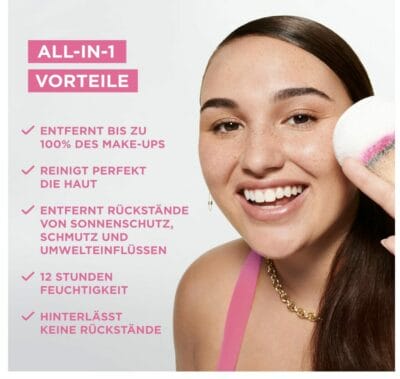 Garnier Mizellen Reinigungswasser: Sanfte Reinigung und Abschminken. Beruhigend und feuchtigkeitsspendend. Ideal für alle Hauttypen.