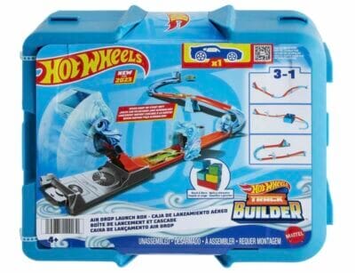 HOT WHEELS Track Builder Set: Erlebe Wind und Schwerkraft, inklusive Aufbewahrungsbox und Auto, ab 4 Jahren.