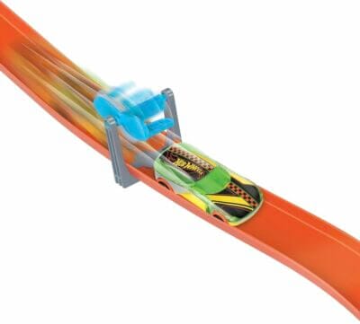 HOT WHEELS Track Builder Set: Erlebe Wind- und Schwerkraft-Action, inklusive Aufbewahrungsbox, ideal für Kinder ab 4.