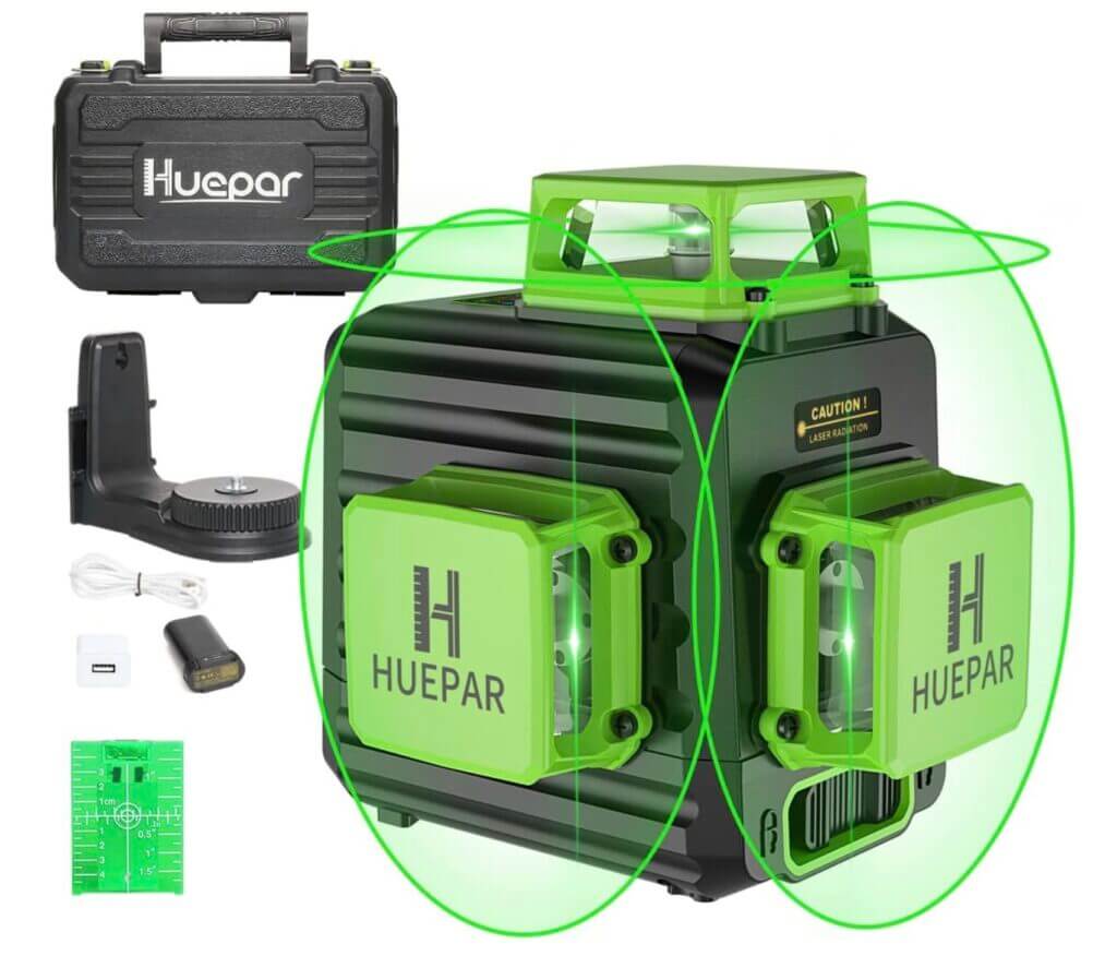 Huepar 3 x 360 Kreuzlinienlaser B03CG Pro – 37% Rabatt