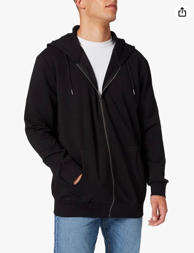 JACK & JONES Herren Jjebasic Zip Hood in Schwarz – 53% Rabatt