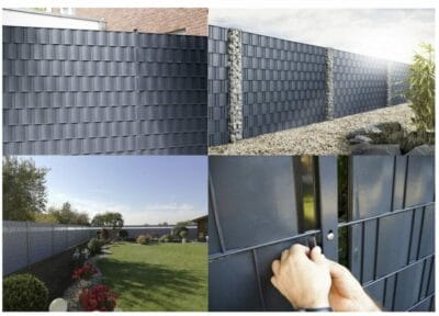 SWANEW Sichtschutzfolie: Blickdichter Schutz für Zaun und Balkon. Einfache Montage mit Befestigungsclips.