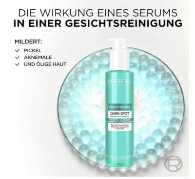 Erlebe strahlende Haut mit L'Oréal Paris Serum-in-Cleanser - Effektive Reinigung und Pflege kombiniert.