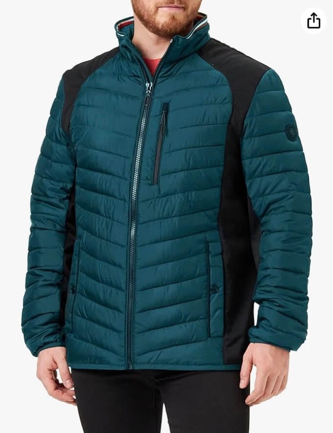 TOM TAILOR Hybrid Steppjacke Deep Green Lake – 40% Rabatt