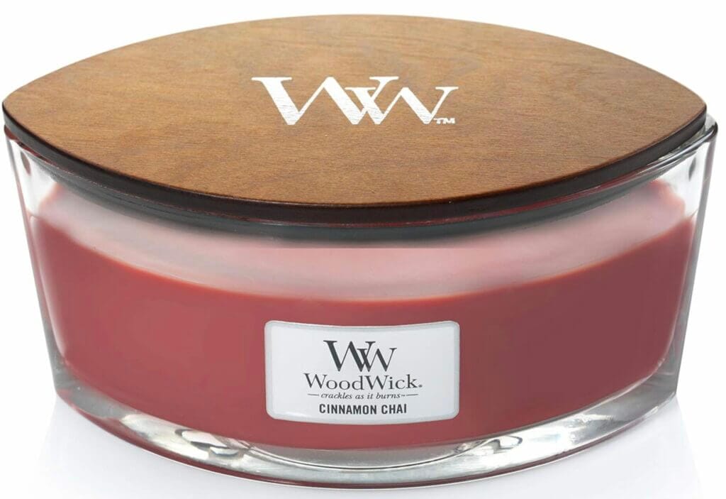 WoodWick Zimt Chai Dekorative Duftkerze – 28% Rabatt