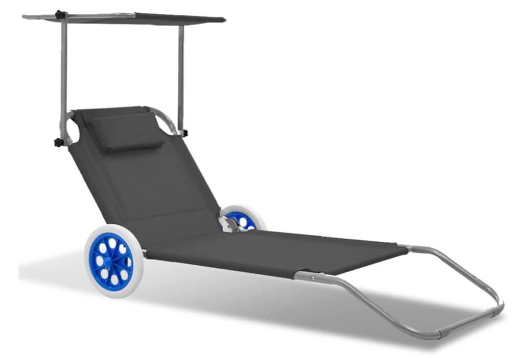 Ansobea 2X Sonnenliege klappbar mit Rollen – 30% Rabatt