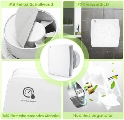 Badlüfter mit Feuchtigkeitssensor