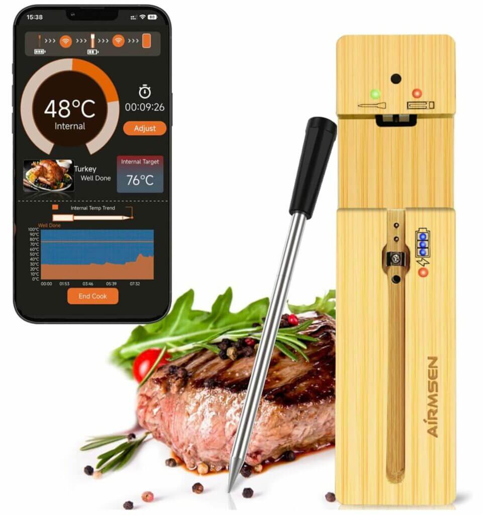 AIRMSEN Bluetooth Fleischthermometer – 50% Rabatt