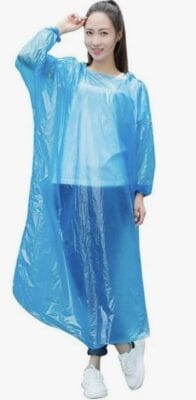 10er-Pack Einweg Regenponcho 