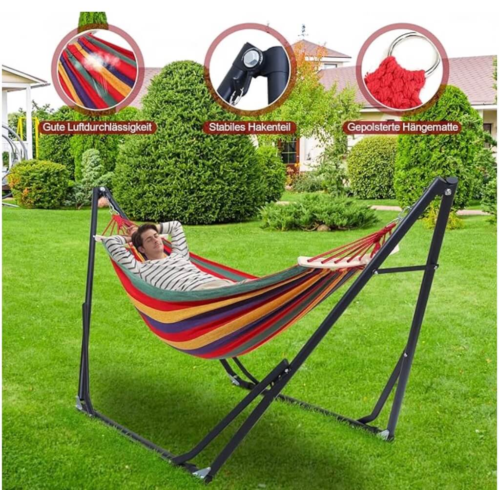 Izrielar Hängematte mit Gestell – 30% Rabatt