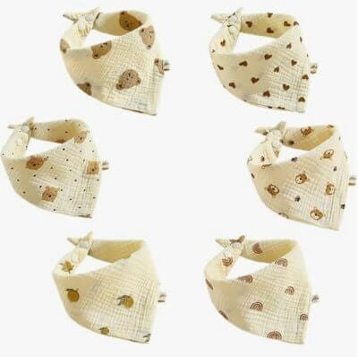 Baby Lätzchen Set FZSECRIU Lätzchen Baby Muslin Set