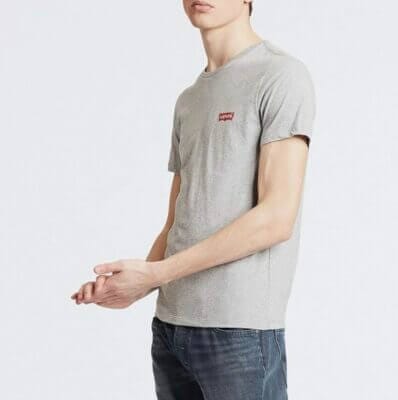 Levi's Herren Crewneck Graphic Tee in grau