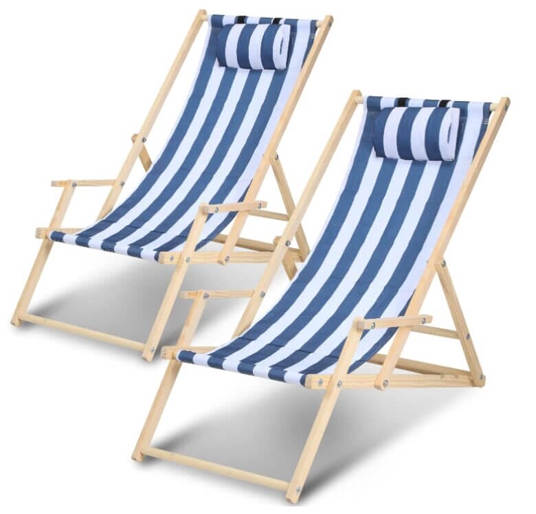 Izrielar klappbarer Liegestuhl (2 Stück) – 36% Rabatt
