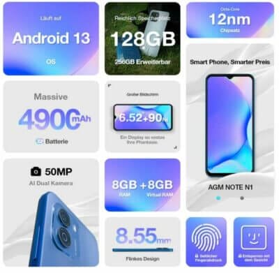 AGM Note N1 Smartphone