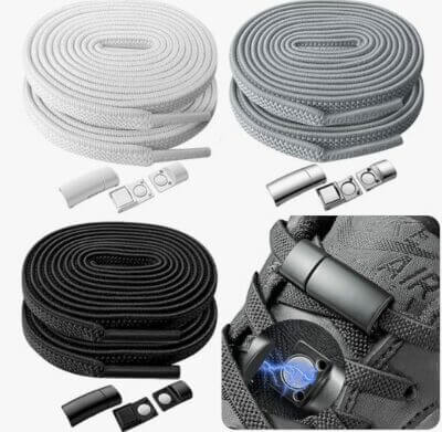 Elastische Magnetschnürsenkel in Metall-Farben