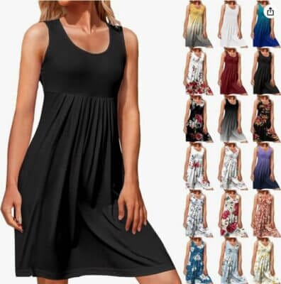 Damen Sommerkleid in verschiedenen Designs