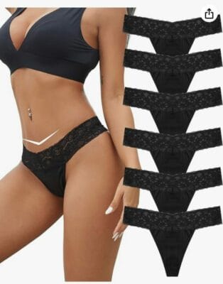 BeReady Baumwoll String Tangas im 6er Pack