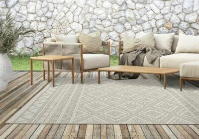 Robuster Teppich, Flachgewebe, modernes Design