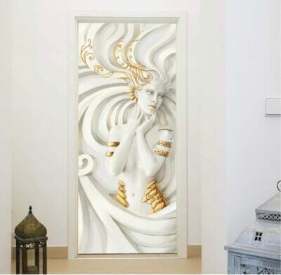 murimage Türtapete Nixe 3D