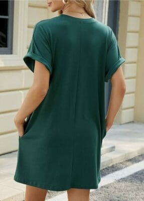 Ansenesna Tunika Kleid in grünn