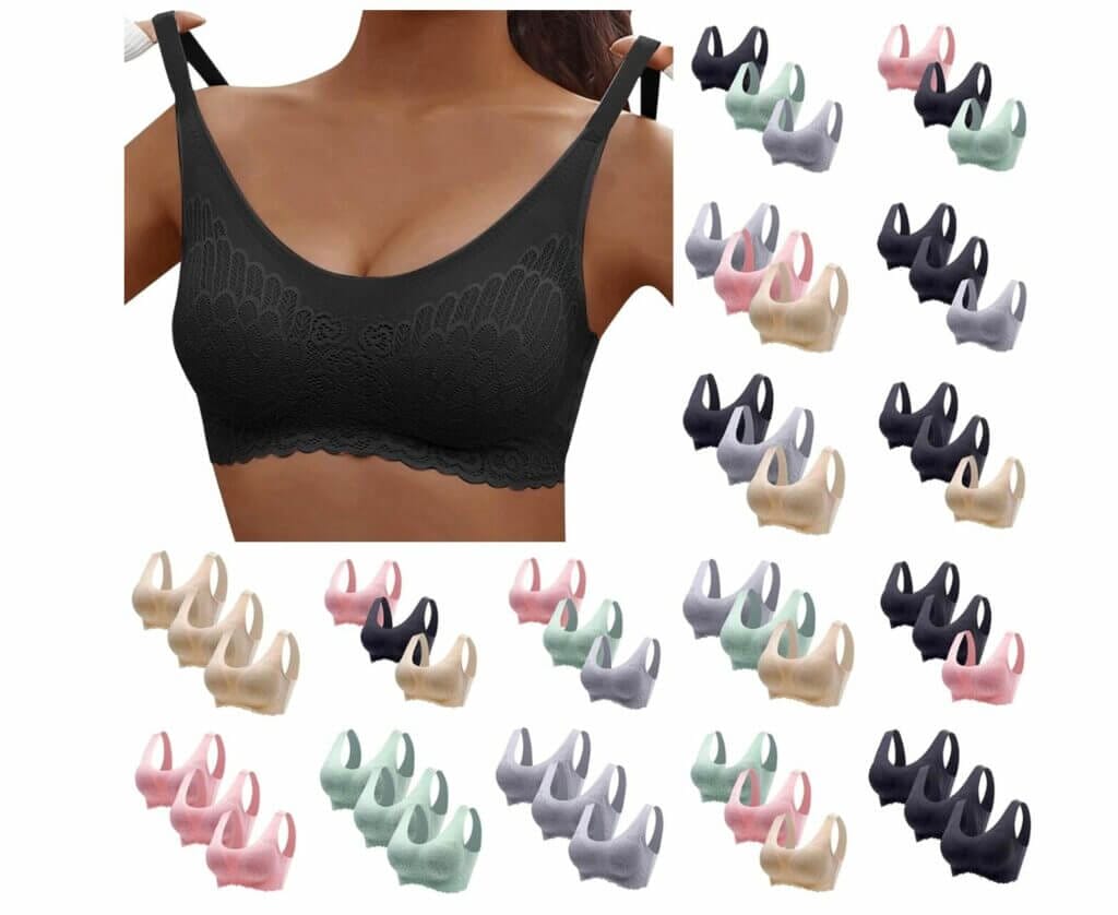 Damen Sport BH (3er-Pack) – 50% Rabatt