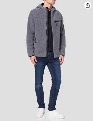 Brandit Teddyfleece Worker Jacket: Warm, atmungsaktiv, mit Kapuze und mehreren Taschen, ideal für kühle Tage.