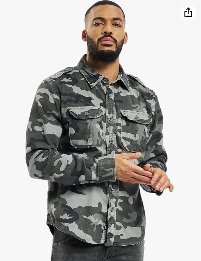 Brandit Vintage Hemd Camouflage – 43% Rabatt