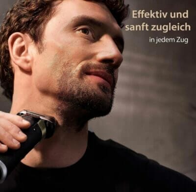 Braun Series 9 Pro+ Rasierer: 5 Rasierelemente, Precision ProTrimmer, Made in Germany, 60 Min Laufzeit, wasserdicht.