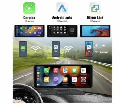 Erlebe nahtlose Smartphone-Integration im Auto mit dem CAMECHO Wireless Carplay & Android Auto Autoradio.