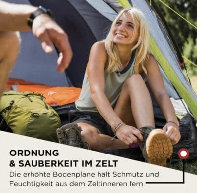 Coleman Darwin 3+ Zelt: Kompakt, leicht, wasserdicht, UV-Schutz 50+, schnell aufbaubar, ideal für Wanderer.