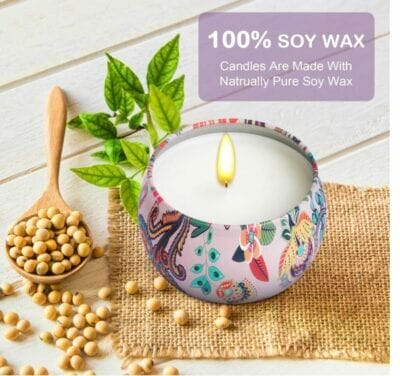 Entspannendes Geschenkset: Größer Duftkerzen - Aromatherapie für Stressabbau und Entspannung. Perfekt für Frauen!