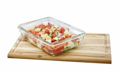 Emsa Clip & Close Glas Frischhaltedosen-Set: stapelbar, gefrier-, backofen-, mikrowellenfest, 100% dicht, BPA-frei.