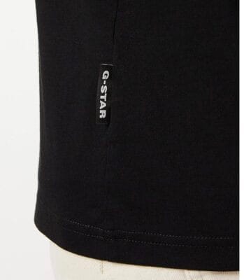 G-STAR RAW Herren T-Shirt: Schwarz, 100% Baumwolle, RAW Grafik hinten, runder Ausschnitt, pflegeleicht.