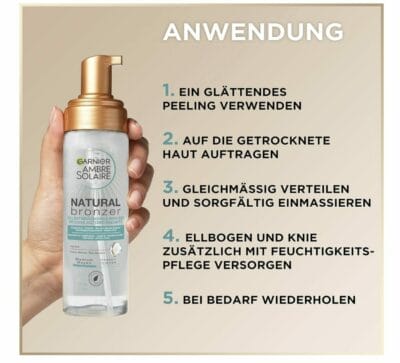 Natürliche Bräune ohne Sonne: Garnier Selbstbräunungsmousse für einen strahlenden Teint das ganze Jahr über