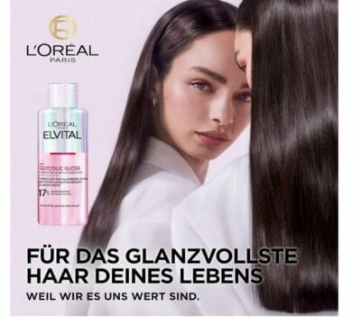 Elvital Glycolic Gloss: Glanz und Stärke in nur 5 Minuten mit Glykolsäure. Entdecke strahlendes Haar!