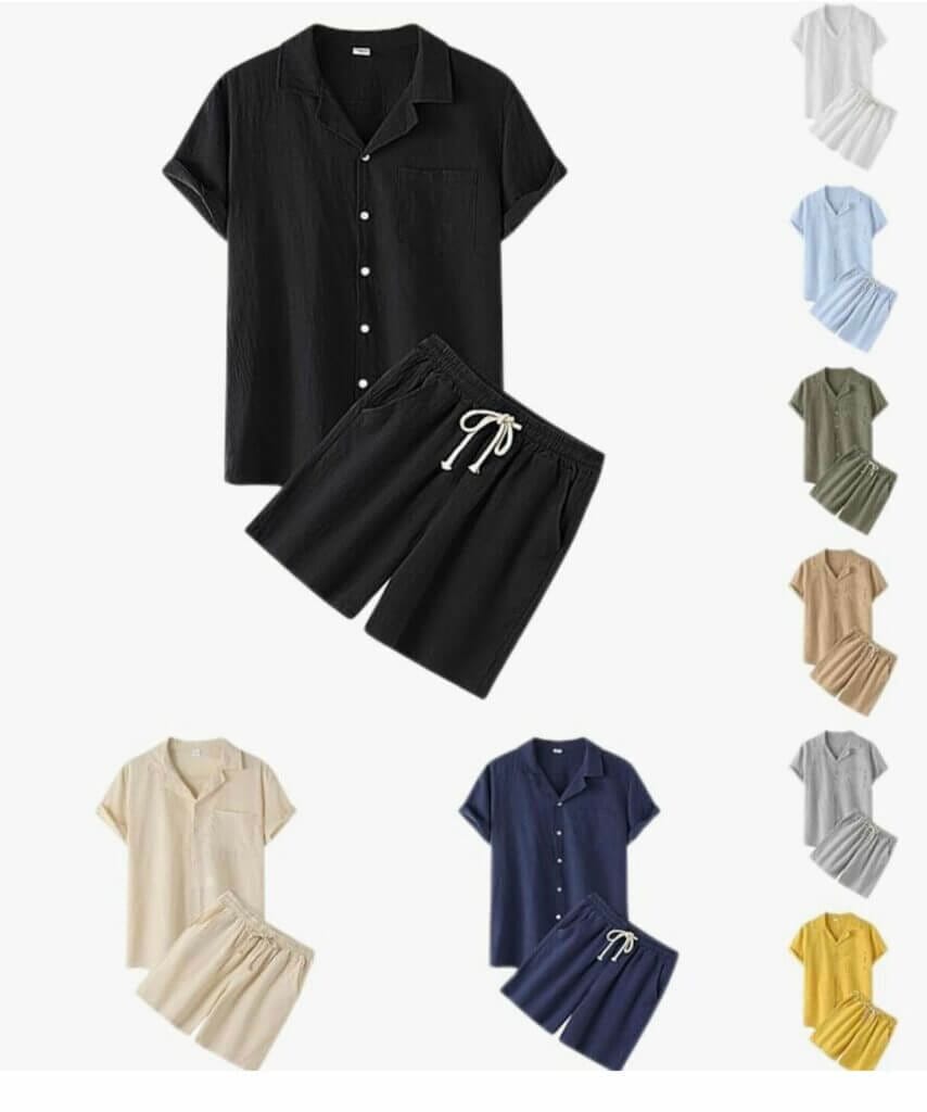 Herren Leinenanzug Set – 50% Rabatt