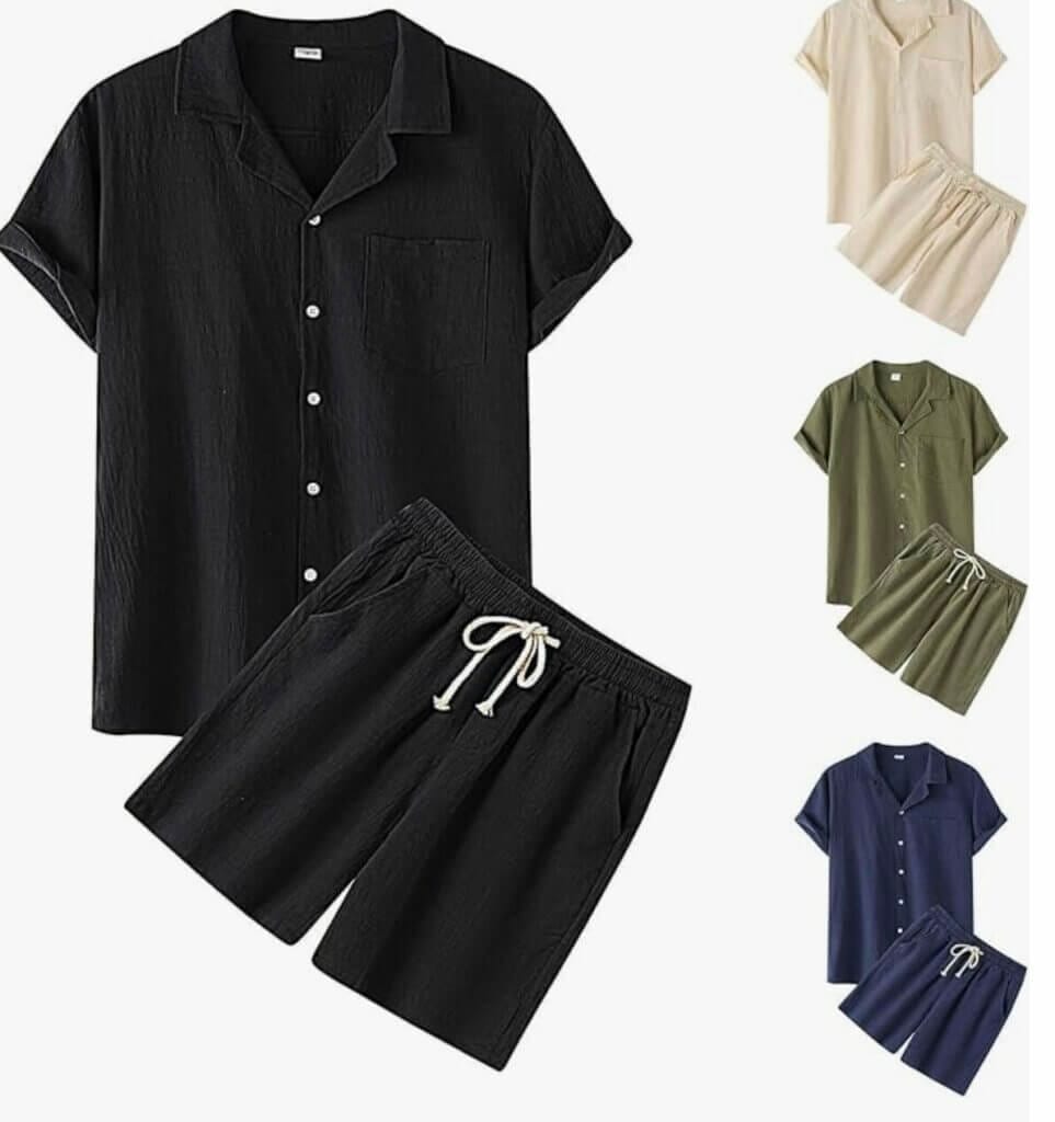 Herren Leinenanzug Set – 50% Rabatt