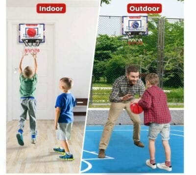 Spaßige Indoor-Basketball-Action für Kinder mit automatischem Scoring-System und 4 Bällen