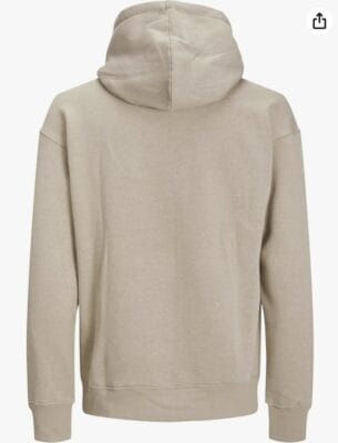 JACK & JONES Kapuzenpullover in Crockery: Einfarbig, stilvoll, komfortabel, ideal für den Alltag, langlebiges Material.