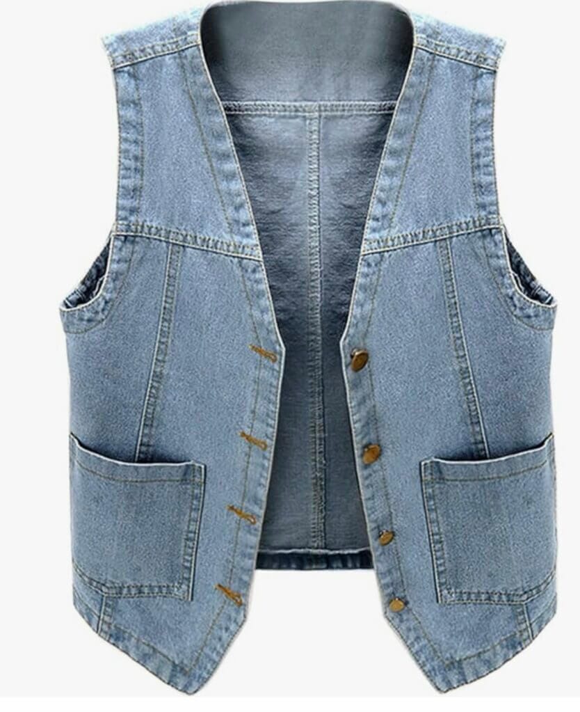 Modaworld Damen Jeansweste – 50% Rabatt