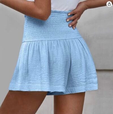 High Waist Bermuda Shorts für Damen: Stretch, komfortabel, elastische Taille, in verschiedenen Farben erhältlich.