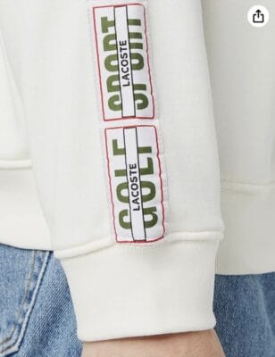 Lacoste Herren Sweatshirt "Mehl": Mit Kragen, Reißverschluss und sportlichem Streifen. Stilvoll und bequem.