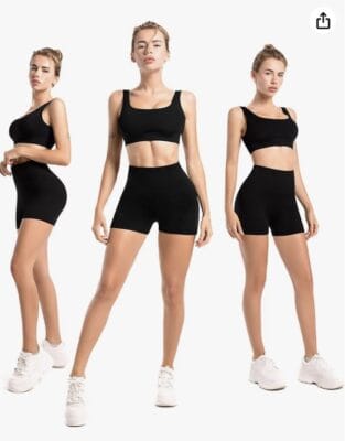 Leafigure Damen Sporthose: High Waist, blickdicht, modisch, dehnbar, ideal für Sport und Alltag, verschiedene Farben.
