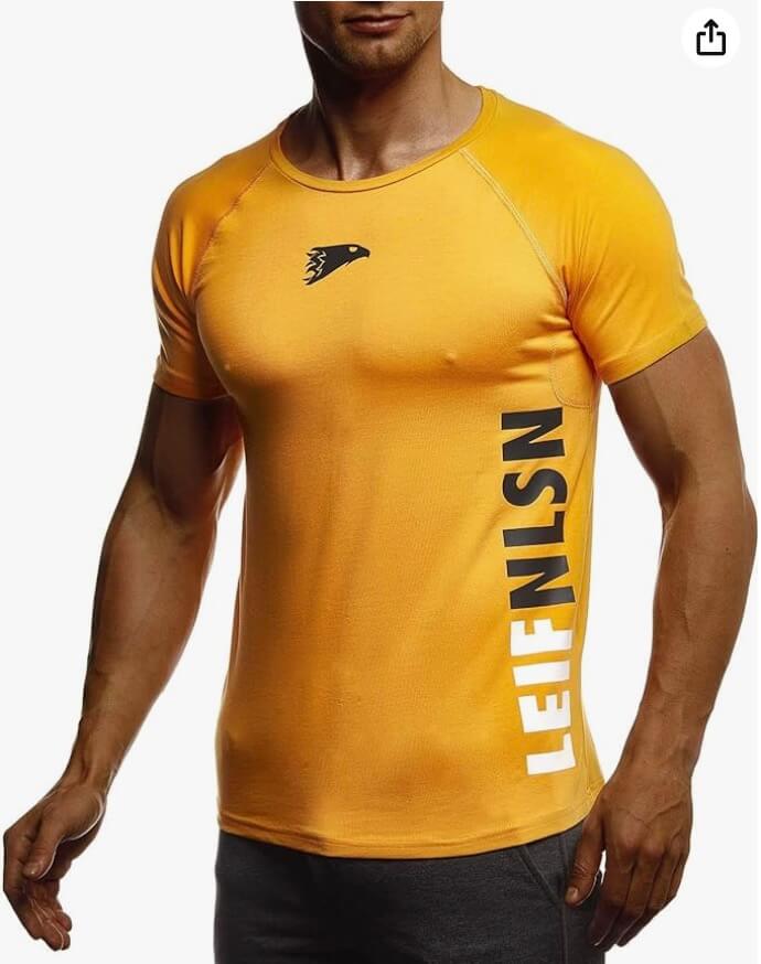 Leif Nelson Gym Herren Fitness T-Shirt – 37% Rabatt