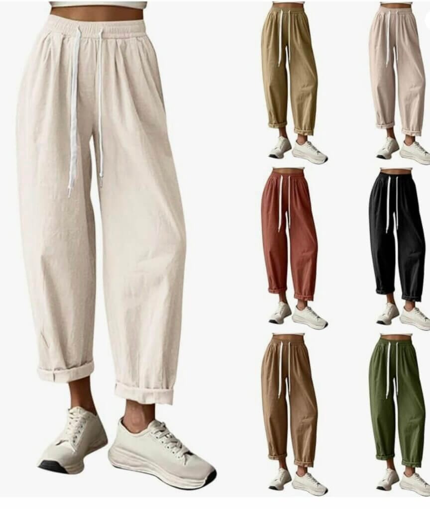 Leinenhose für Damen – 50% Rabatt